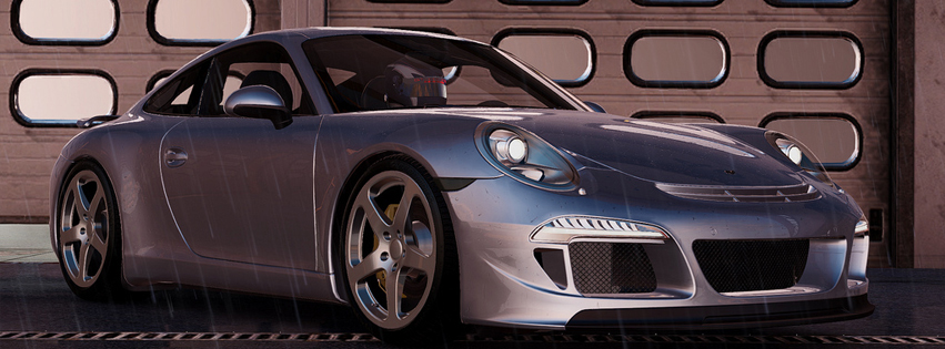 Project Cars Silver Car FB Cover