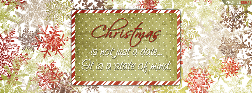 Christmas Pictures and Quotes - Christmas Snowflakes Quote Facebook Cover - X-mas Pic