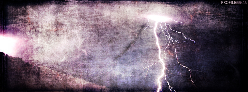 Creepy Lightning Facebook Cover Preview