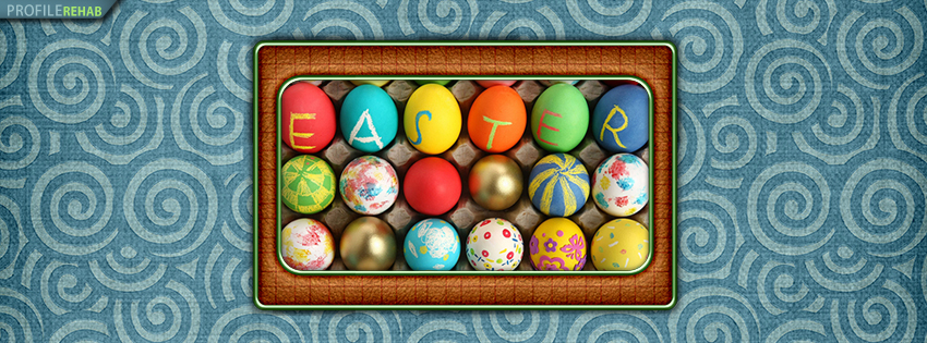 Colorful Easter Eggs Facebook Timeline Cover