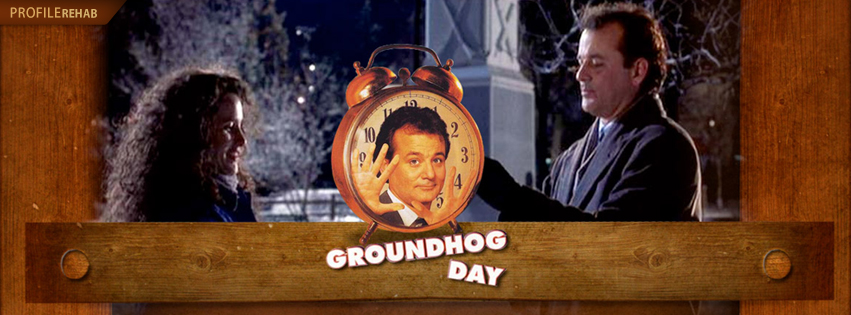 Picture of groundhog day movie poster. 