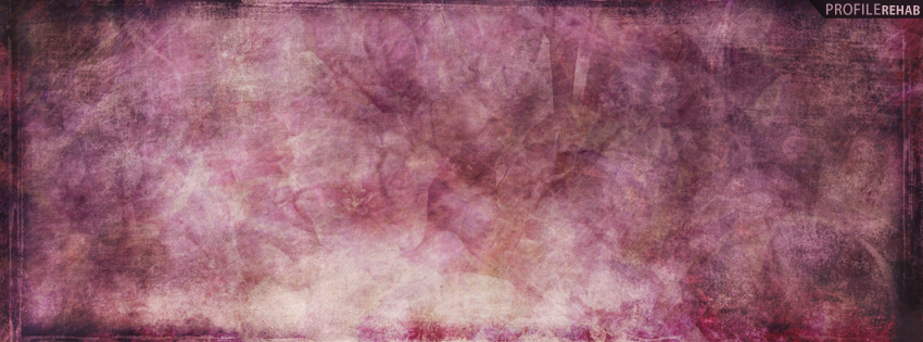 Purple Grunge Flowers Facebook Cover