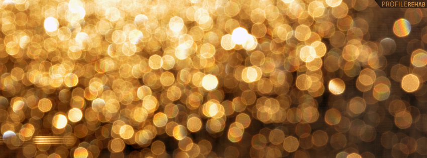 Gold Lights Blur Facebook Cover