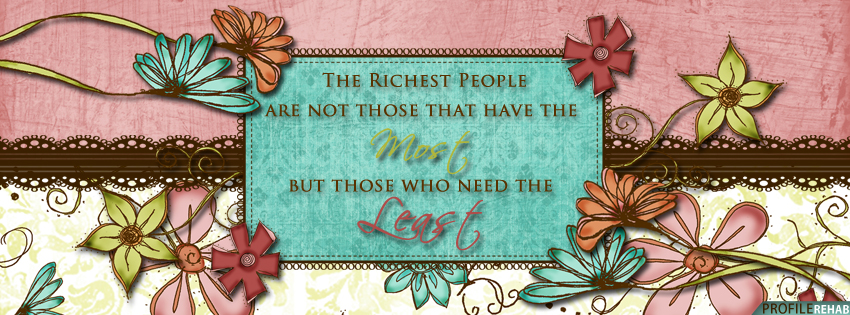 floral with quote facebook banners