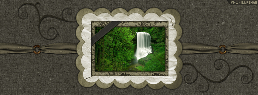 Pretty Waterfall Facebook Cover for Timeline