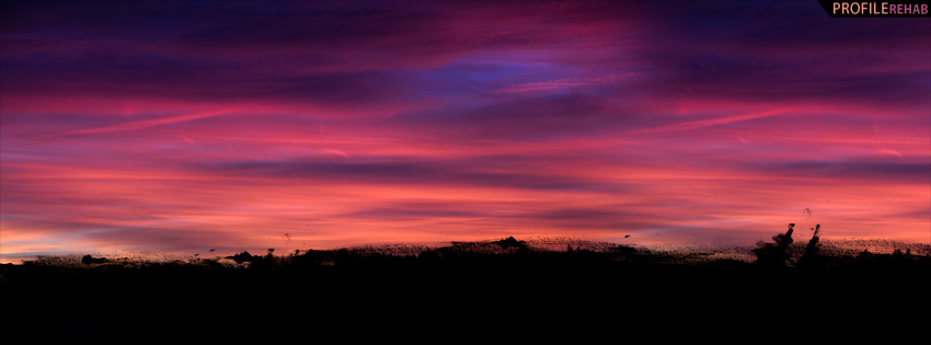 Grunge Sunset Timeline Cover