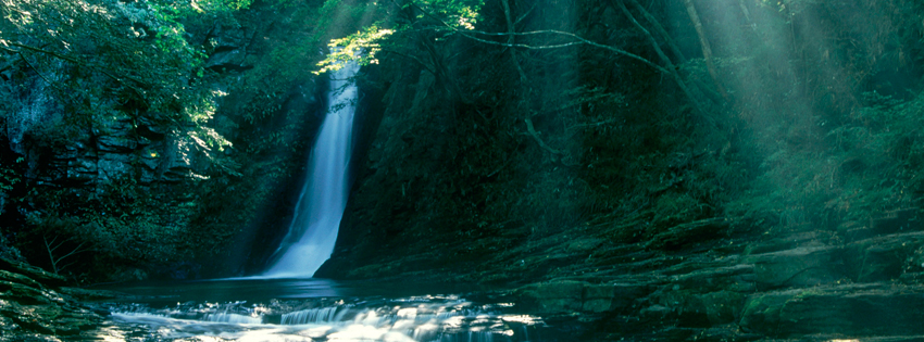 Japan Waterfall Facebook Cover Preview
