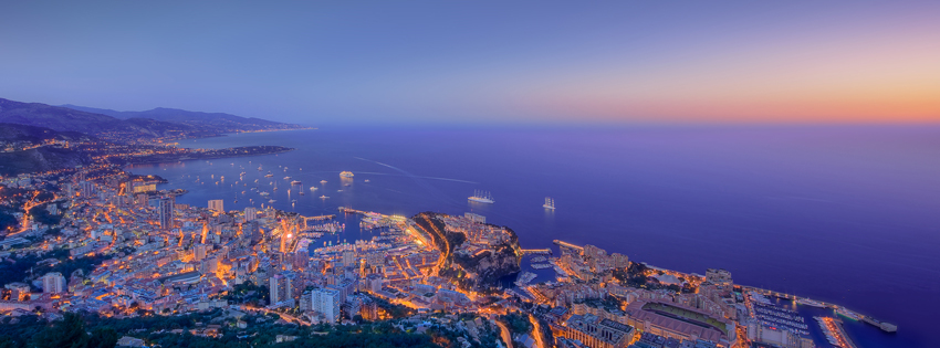 Monaco City Lights Facebook Cover