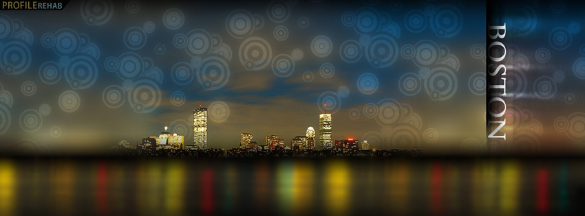 Cool Boston Skyline Facebook Cover for Timeline