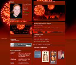 4th of July Myspace Layout - Independence Day Layout - Fireworks Theme