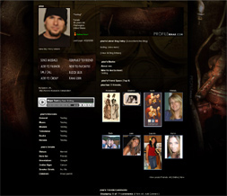 Brown Industrial Myspace Layout-Industrial Background-Industrial Theme