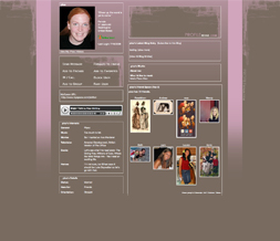 Brown & Pink Myspace Layout - Abstract Theme