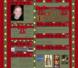 Red & Yellow Christmas Stars Layout - Starry Christmas Theme