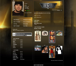 Eve Online Layout - Game Myspace Themes - Gaming Backgrounds