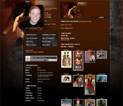 EveOnline Myspace Layout - Eve Minmatar Themes - Gaming Backgrounds