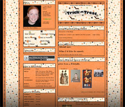 Halloween Myspace Layout - Orange & Black Layout - Halloween Theme