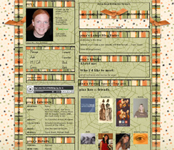 Halloween Stripes Layout - Halloween Myspace Theme - Holiday Layouts