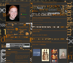 Black Halloween Myspace Layout - Halloween Theme - Halloween Design Preview