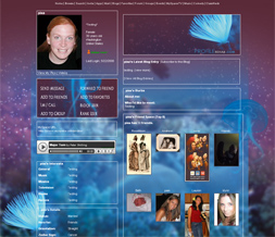 Maroon Sealife Myspace Layout- Oceanlife Theme - Coral Reef Background