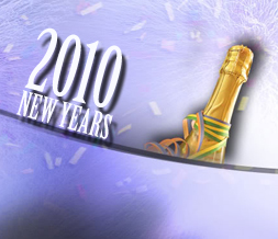 Purple 2010 New Years Layout - Blue Fireworks Layout - Purple Fireworks Theme