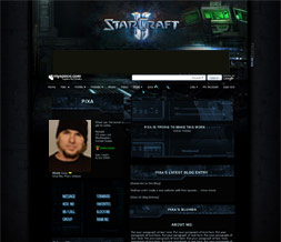 Starcraft 2 Myspace Layout-Game Layouts-Gamer Themes-Gaming Background