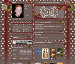 Girly Thanksgiving Myspace Layout - Thanksgiving Themes