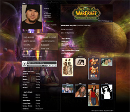 Burning Crusade Myspace Layout - WOW Backgrounds - Warcraft Theme