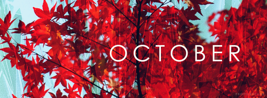 Red against Blue Autumn Leaves October - Red against Blue Autumn Leaves October Images -
 October Event Day 22 Preview