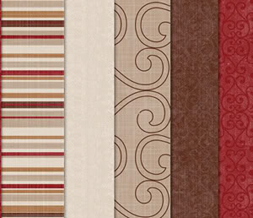 Tiling Red & Brown Striped Twitter Background- Striped Theme for Twitter