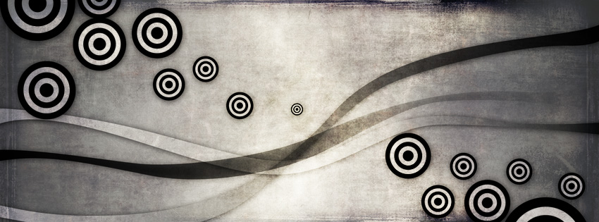 Black & White Abstract Facebook Cover