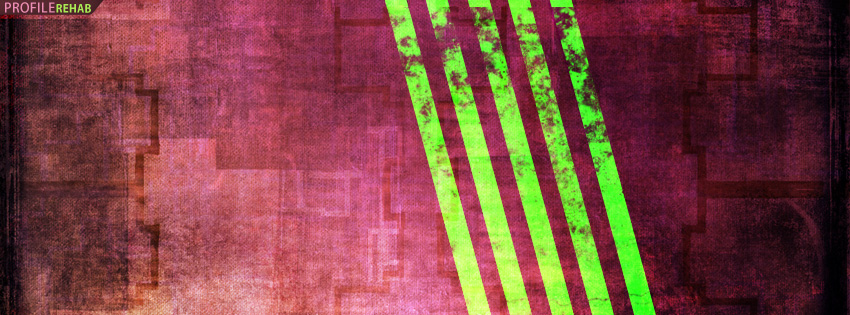 Purple and Green Abstract Grunge Facebook Cover