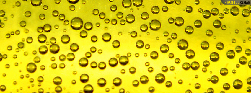 Gold Bubbles Cover for Facebook Timeline