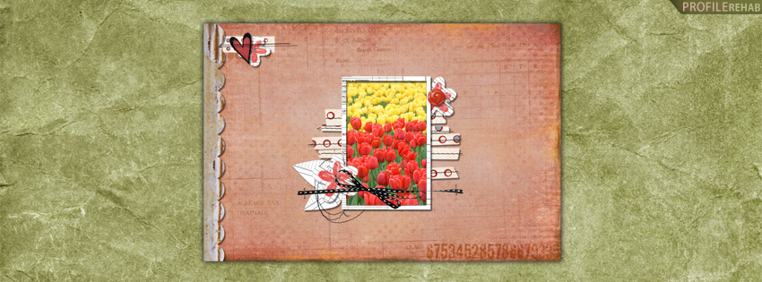 Yellow & Red Tulips Facebook Cover for Timeline