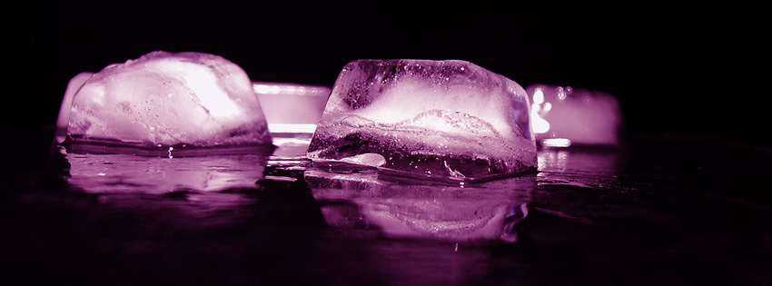 Purple Ice Facebook Cover