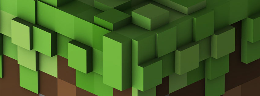 Minecraft Grass Facebook Cover