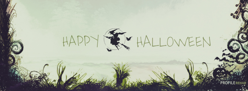 Witch Flying Halloween Facebook Covers - Halloween Pictures Witches