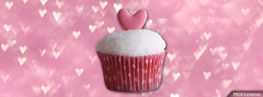 Heart Cupcake Cover for Facebook - Cupcake Heart Pic