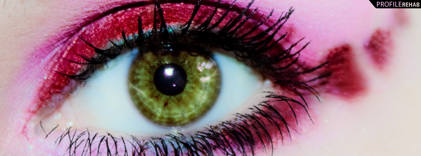 Green Eye with Hearts Photograph Timeline Cover