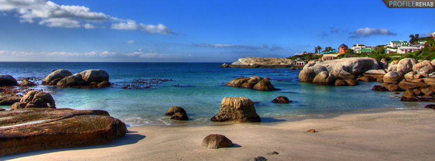 Cape Town South African Beach Timeline Cover