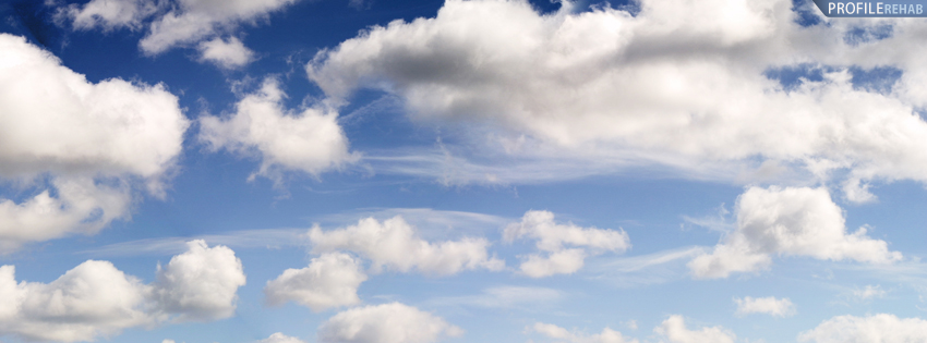 Blue SKy and Clouds Cover for Facebook Timeline