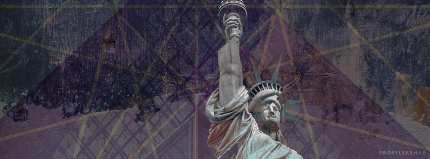 Fragmented Statue of Liberty Image for Facebook Cover - October Event Day 14