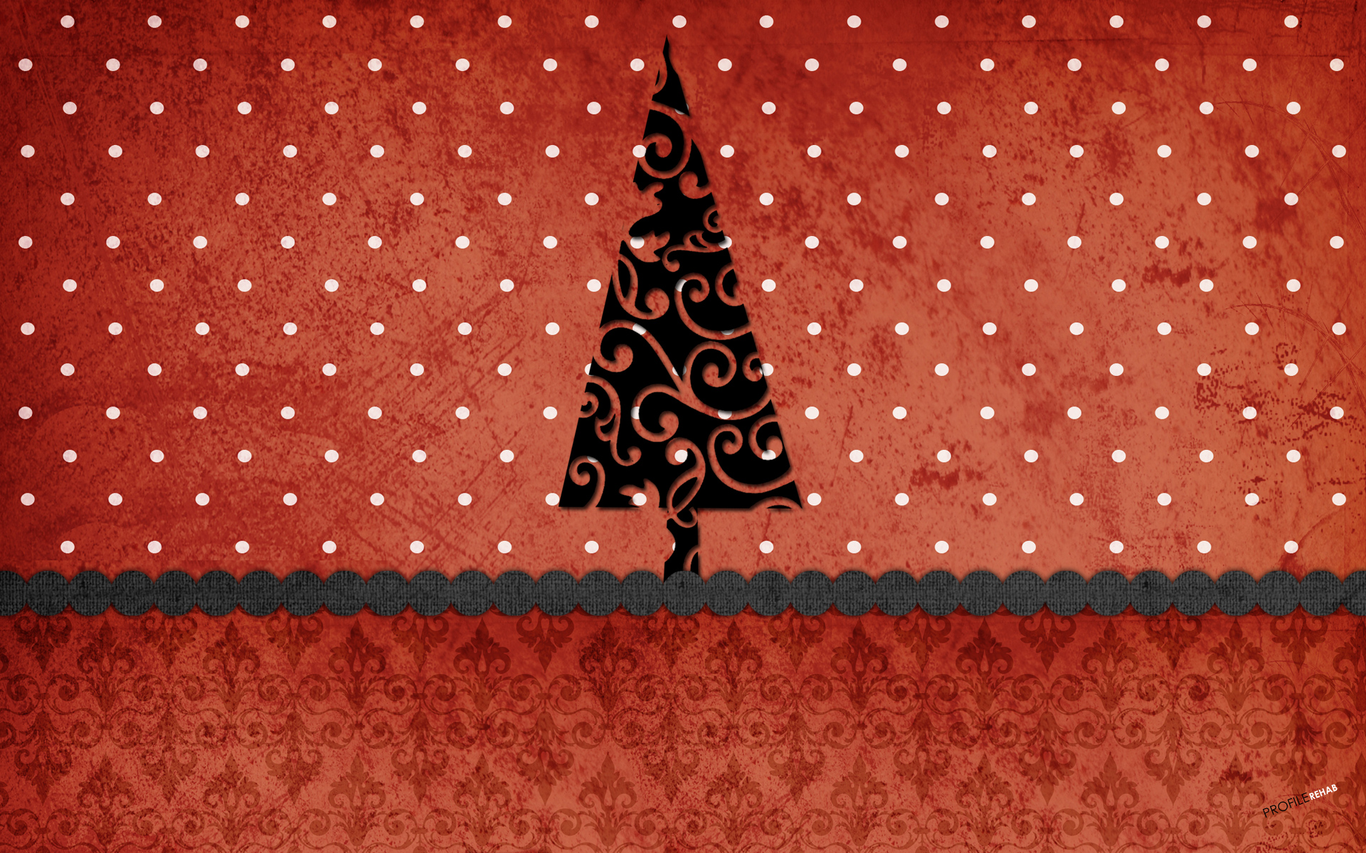 [1920x1200] Red &amp; Black Christmas Wallpaper - CHristmas Polkadot Background Image - Wallpaper